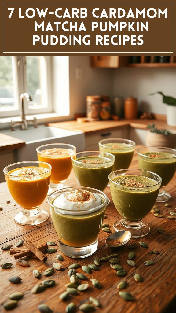 7 Low-Carb Cardamom & Matcha Pumpkin Pudding Recipes