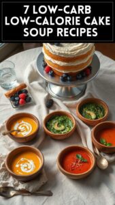 7 Low-Carb Low-Calorie Cake & Soup Recipes
