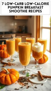 7 Low-Carb Low-Calorie Pumpkin Breakfast Smoothie Recipes