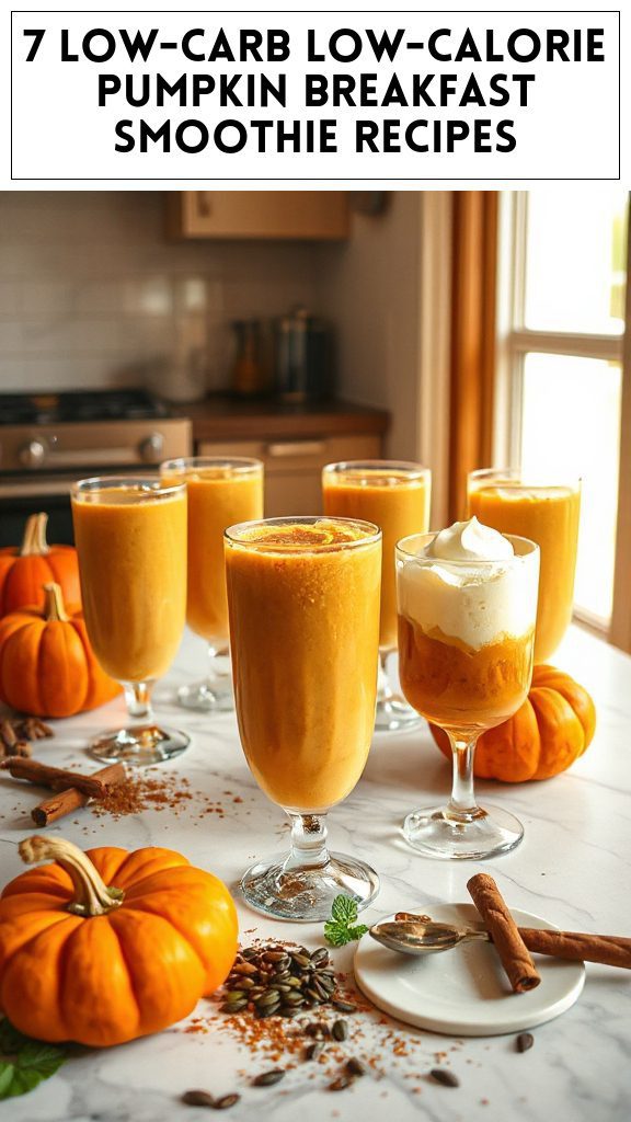 7 Low-Carb Low-Calorie Pumpkin Breakfast Smoothie Recipes