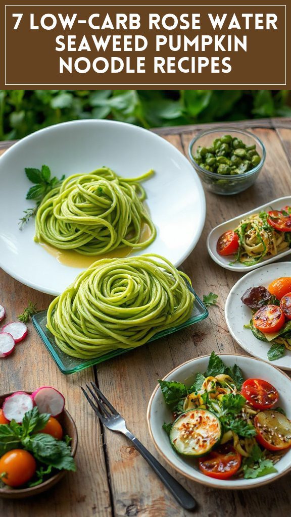 7 Low-Carb Rose Water & Seaweed Pumpkin Noodle Recipes
