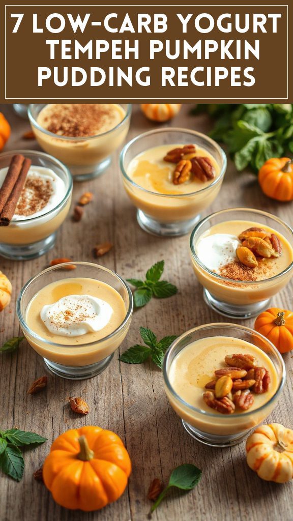 7 Low-Carb Yogurt & Tempeh Pumpkin Pudding Recipes