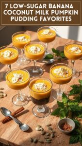 7 Low-Sugar Banana & Coconut Milk Pumpkin Pudding Favorites