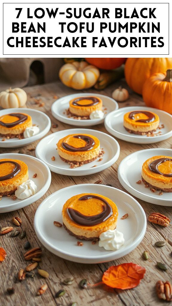 7 Low-Sugar Black Bean & Tofu Pumpkin Cheesecake Favorites
