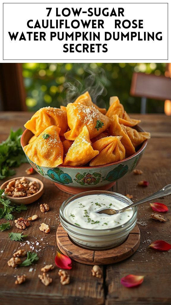 7 Low-Sugar Cauliflower & Rose Water Pumpkin Dumpling Secrets