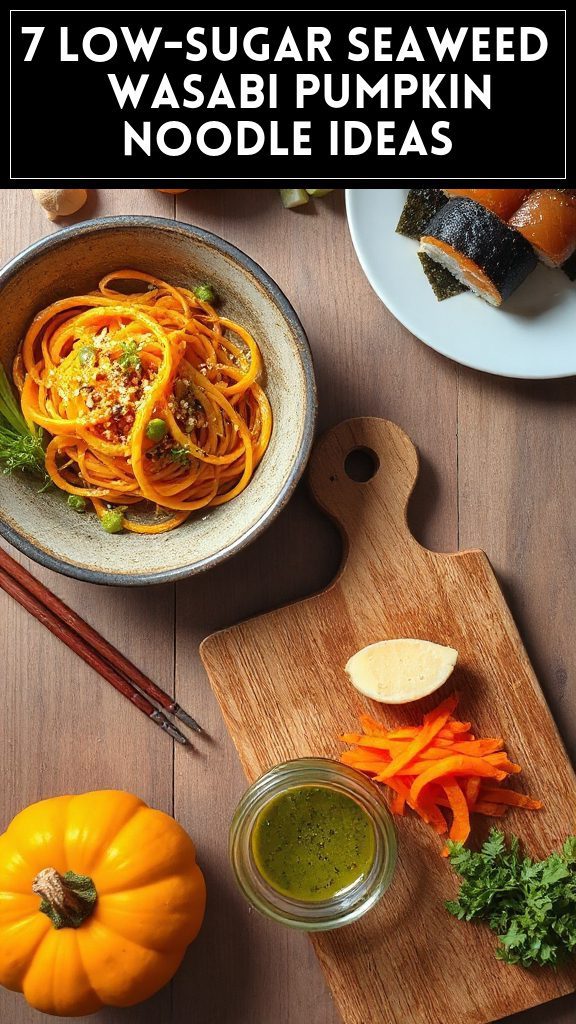 7 Low-Sugar Seaweed & Wasabi Pumpkin Noodle Ideas
