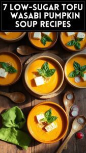 7 Low-Sugar Tofu & Wasabi Pumpkin Soup Recipes