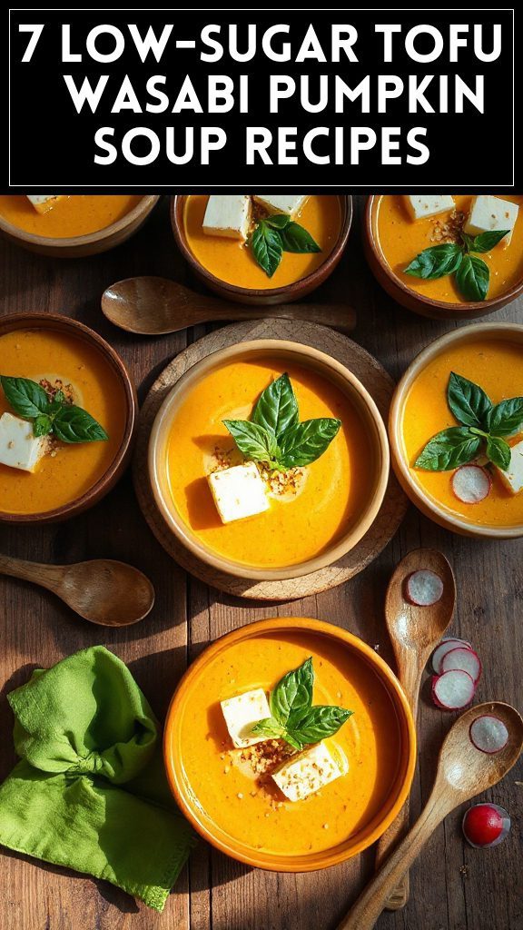 7 Low-Sugar Tofu & Wasabi Pumpkin Soup Recipes
