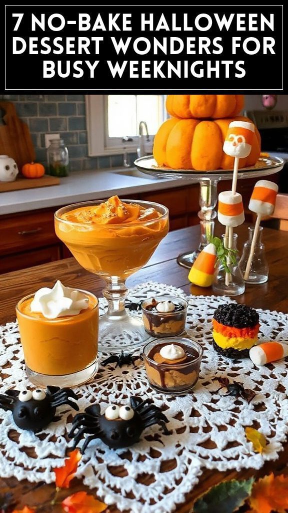 7 No-Bake Halloween Dessert Wonders for Busy Weeknights