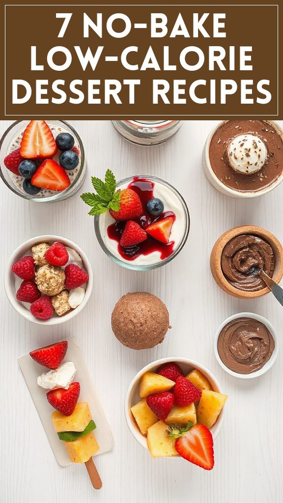 7 No-Bake Low-Calorie Dessert Recipes