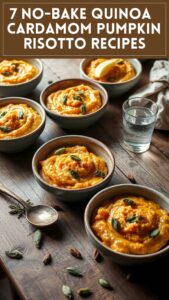 7 No-Bake Quinoa & Cardamom Pumpkin Risotto Recipes