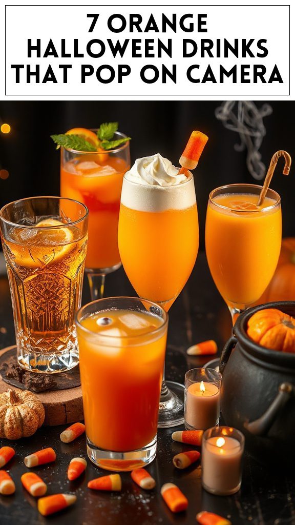 7 Orange Halloween Drinks That Pop on Camera