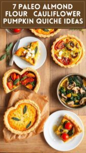7 Paleo Almond Flour & Cauliflower Pumpkin Quiche Ideas
