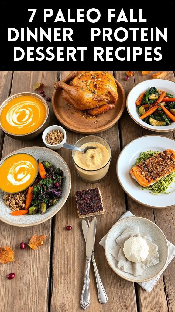 7 Paleo Fall Dinner & Protein Dessert Recipes