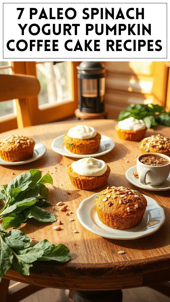 7 Paleo Spinach & Yogurt Pumpkin Coffee Cake Recipes