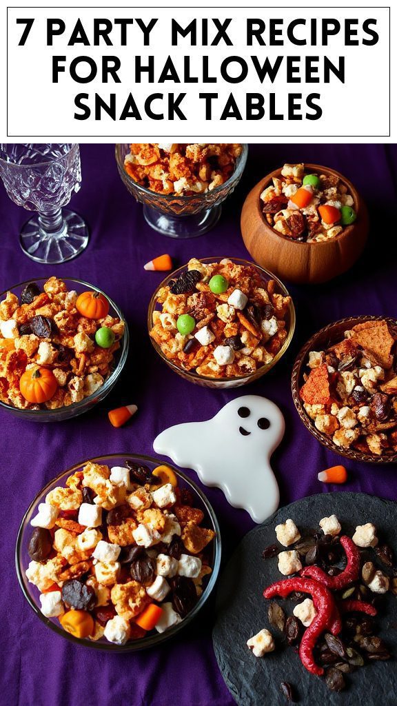 7 Party Mix Recipes for Halloween Snack Tables