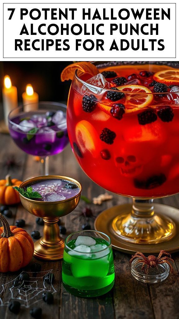 7 Potent Halloween Alcoholic Punch Recipes for Adults