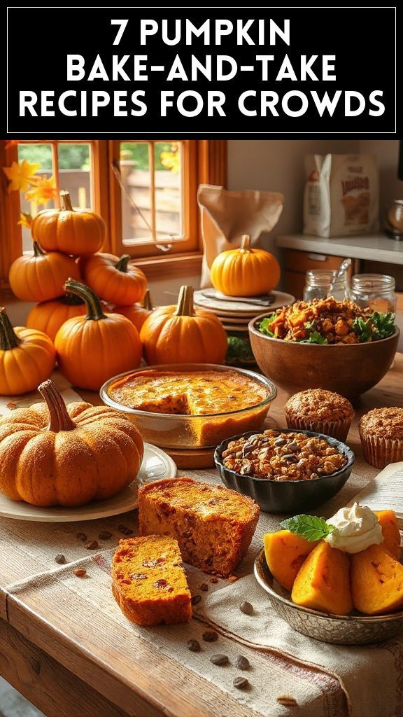 7 Pumpkin Bake-and-Take Recipes For Crowds