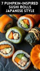 7 Pumpkin-inspired Sushi Rolls (Japanese Style)