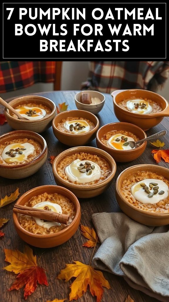 7 Pumpkin Oatmeal Bowls For Warm Breakfasts