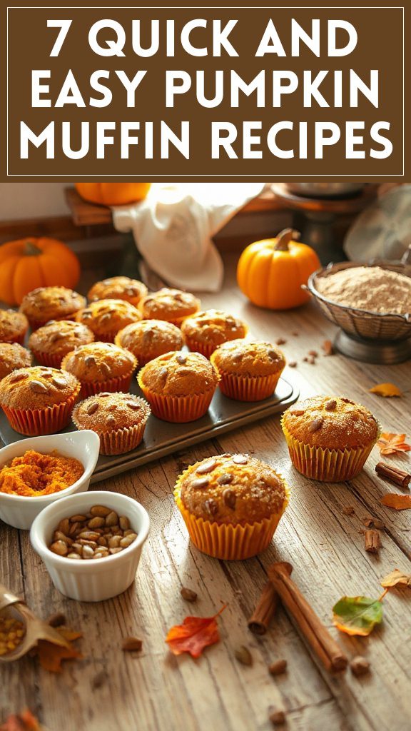 7 Quick and Easy Pumpkin Muffin Recipes