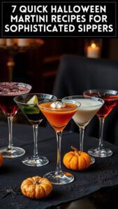 7 Quick Halloween Martini Recipes for Sophisticated Sippers