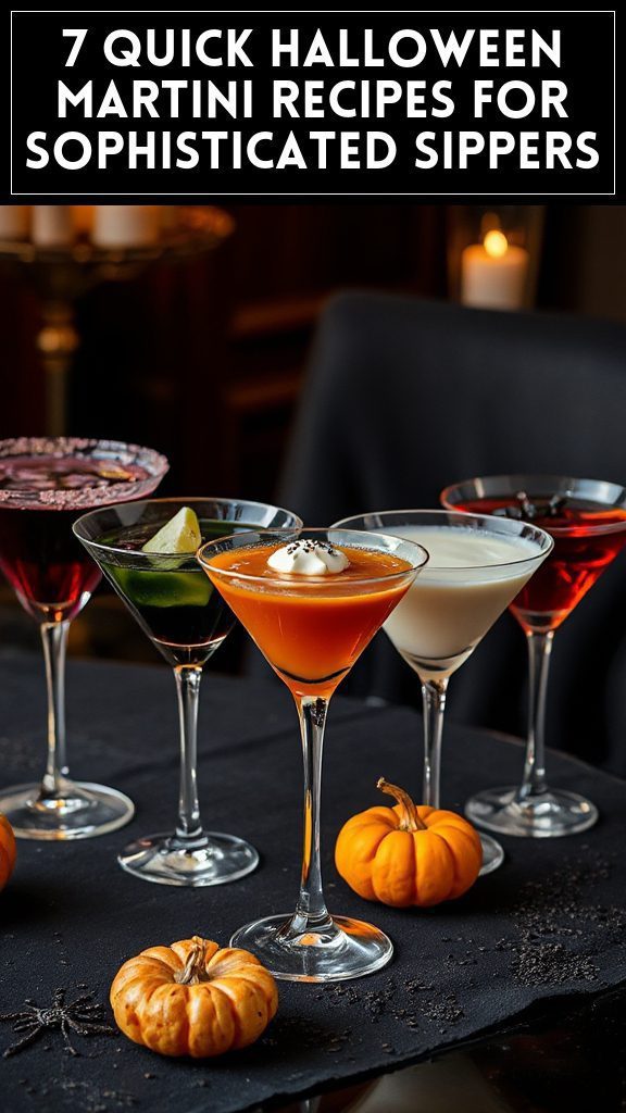 7 Quick Halloween Martini Recipes for Sophisticated Sippers