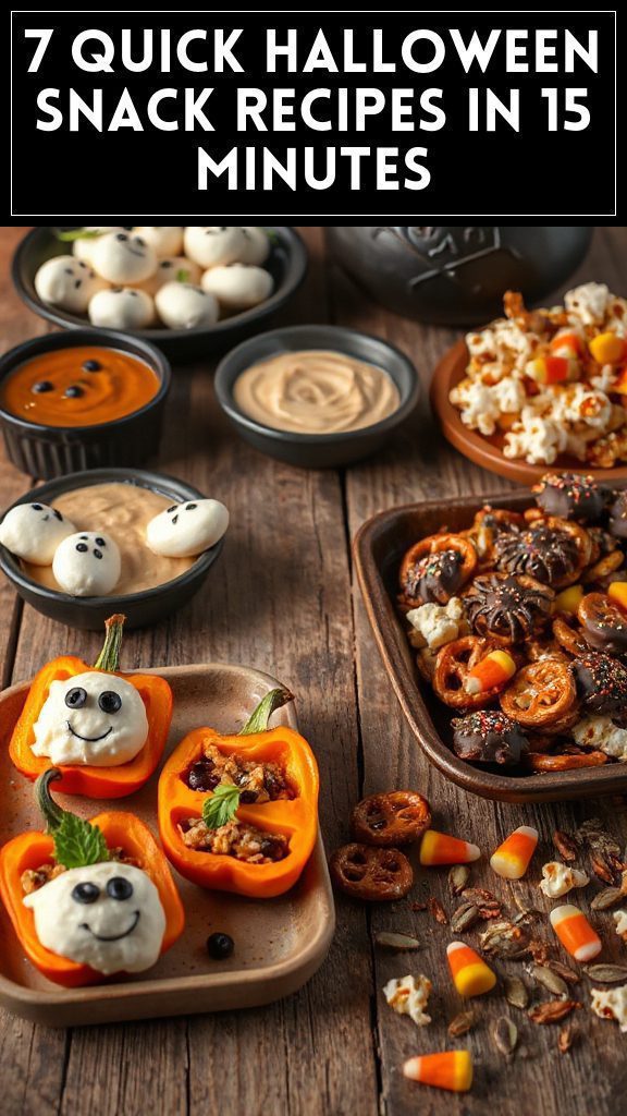 7 Quick Halloween Snack Recipes in 15 Minutes