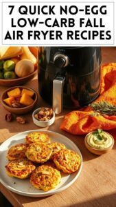7 Quick No-Egg Low-Carb Fall Air Fryer Recipes