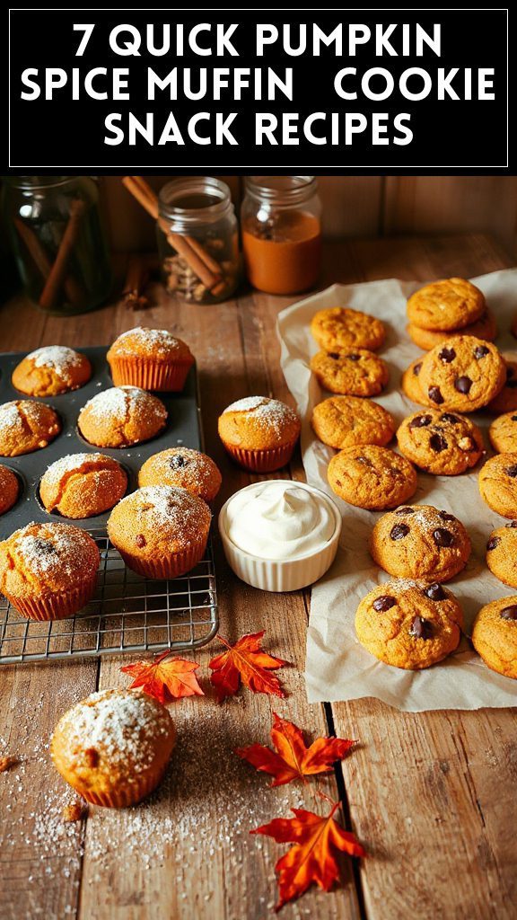 7 Quick Pumpkin Spice Muffin & Cookie Snack Recipes