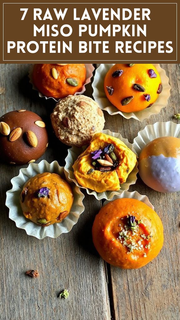 7 Raw Lavender & Miso Pumpkin Protein Bite Recipes