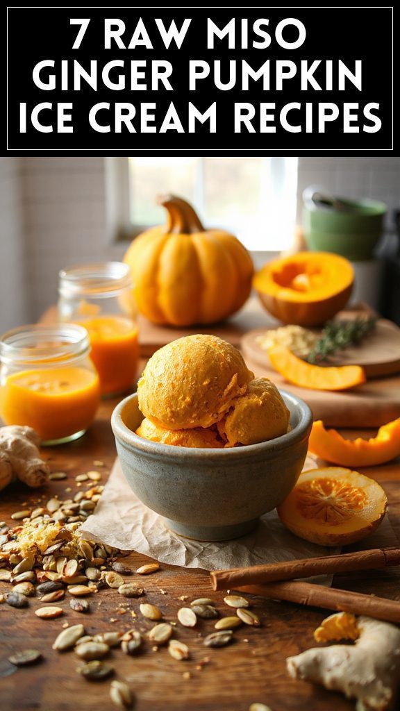 7 Raw Miso & Ginger Pumpkin Ice Cream Recipes