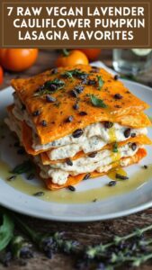 7 Raw Vegan Lavender & Cauliflower Pumpkin Lasagna Favorites