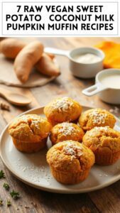 7 Raw Vegan Sweet Potato & Coconut Milk Pumpkin Muffin Recipes