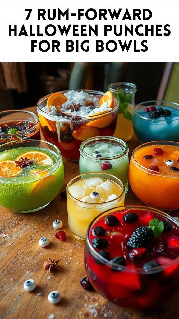 7 Rum-Forward Halloween Punches for Big Bowls