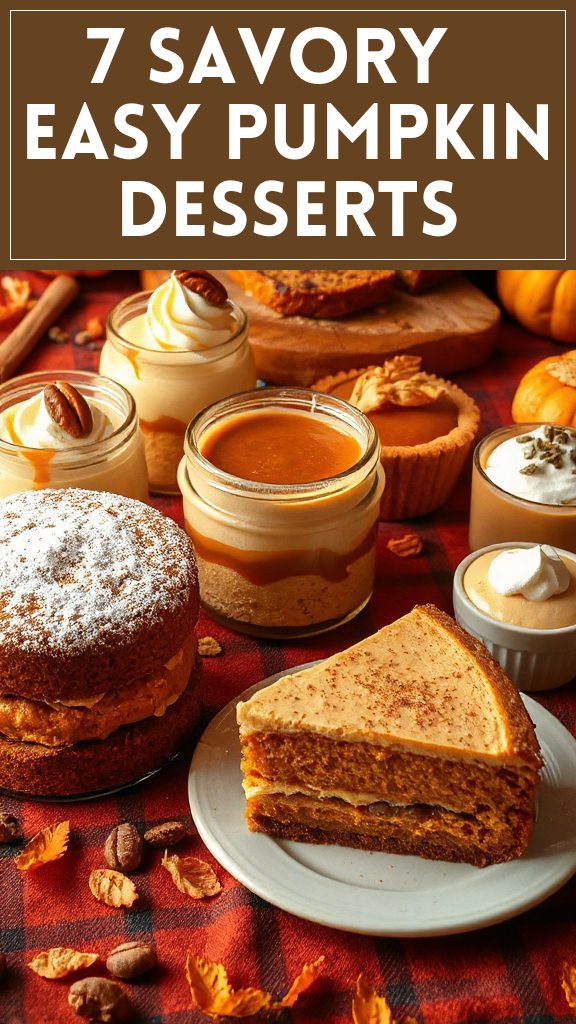 7 Savory & Easy Pumpkin Desserts
