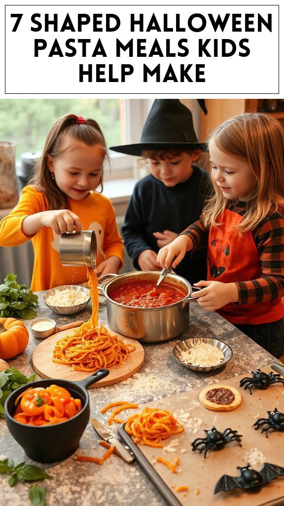 7 Shaped Halloween Pasta Meals Kids Help Make