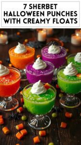 7 Sherbet Halloween Punches With Creamy Floats