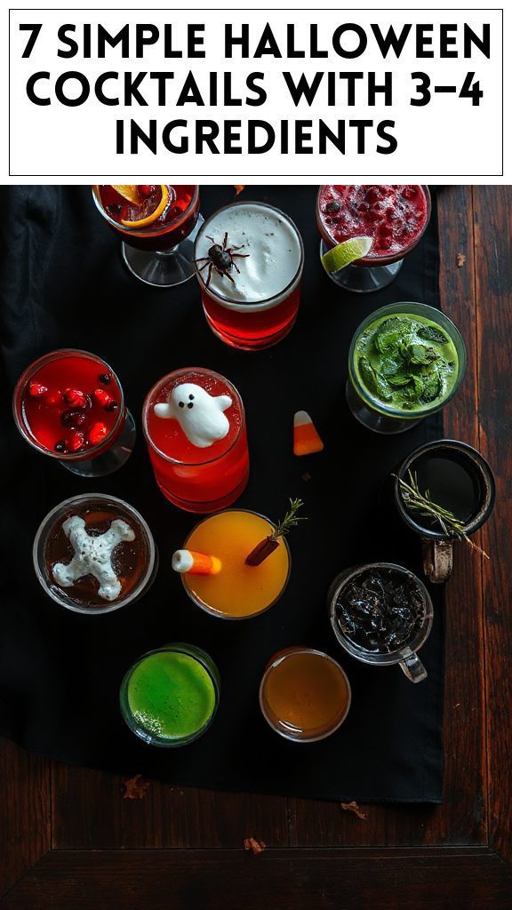 7 Simple Halloween Cocktails With 3–4 Ingredients
