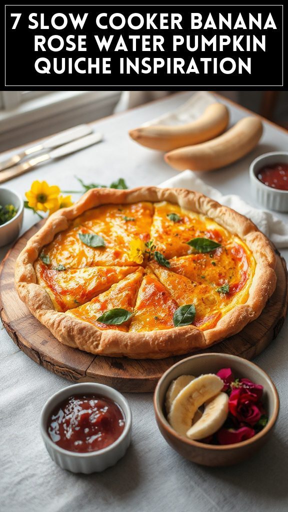 7 Slow Cooker Banana & Rose Water Pumpkin Quiche Inspiration