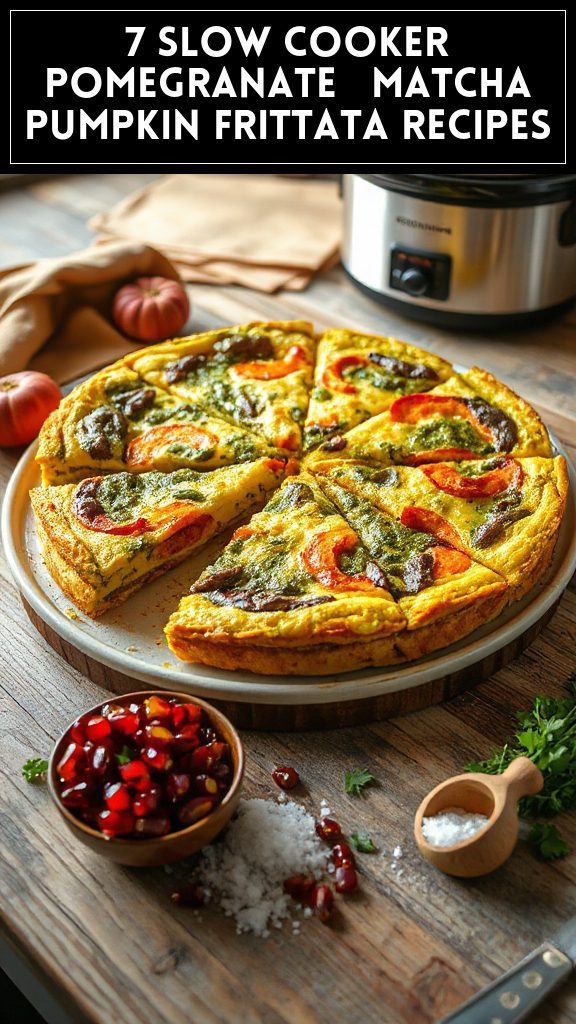 7 Slow Cooker Pomegranate & Matcha Pumpkin Frittata Recipes