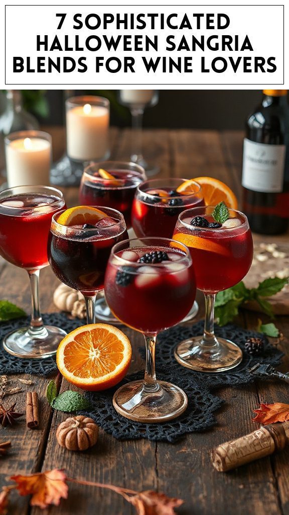7 Sophisticated Halloween Sangria Blends for Wine Lovers