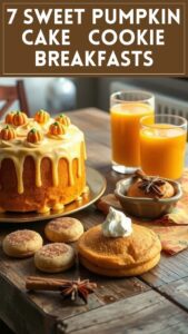 7 Sweet Pumpkin Cake & Cookie Breakfasts