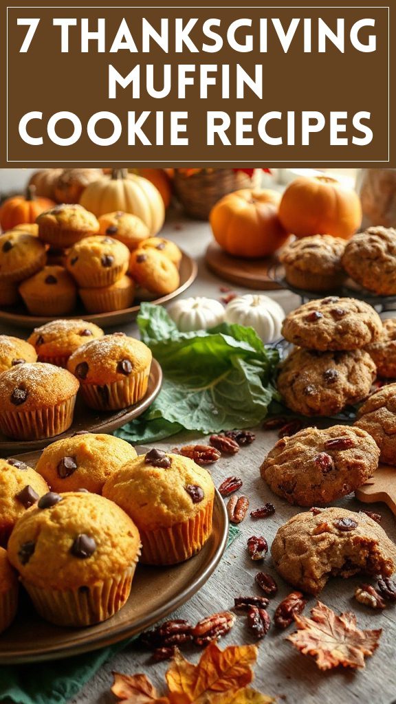 7 Thanksgiving Muffin & Cookie Recipes