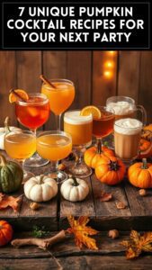 7 Unique Pumpkin Cocktail Recipes for Your Next Party