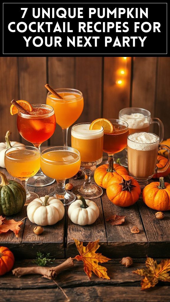 7 Unique Pumpkin Cocktail Recipes for Your Next Party