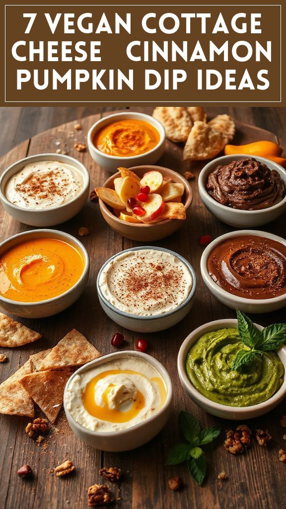 7 Vegan Cottage Cheese & Cinnamon Pumpkin Dip Ideas