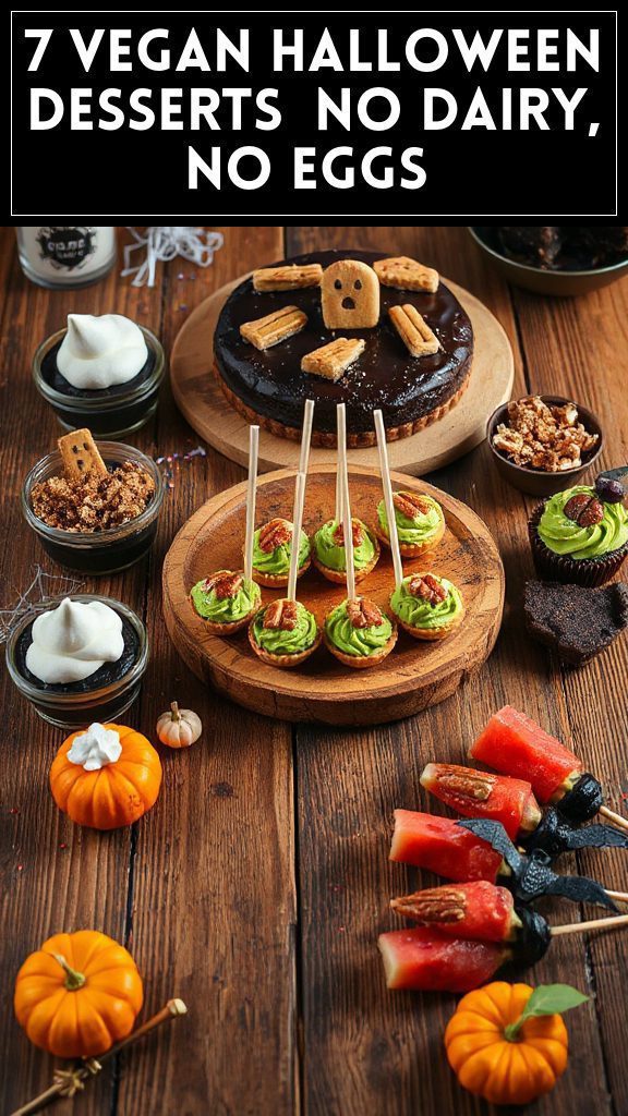 7 Vegan Halloween Desserts (No Dairy, No Eggs)