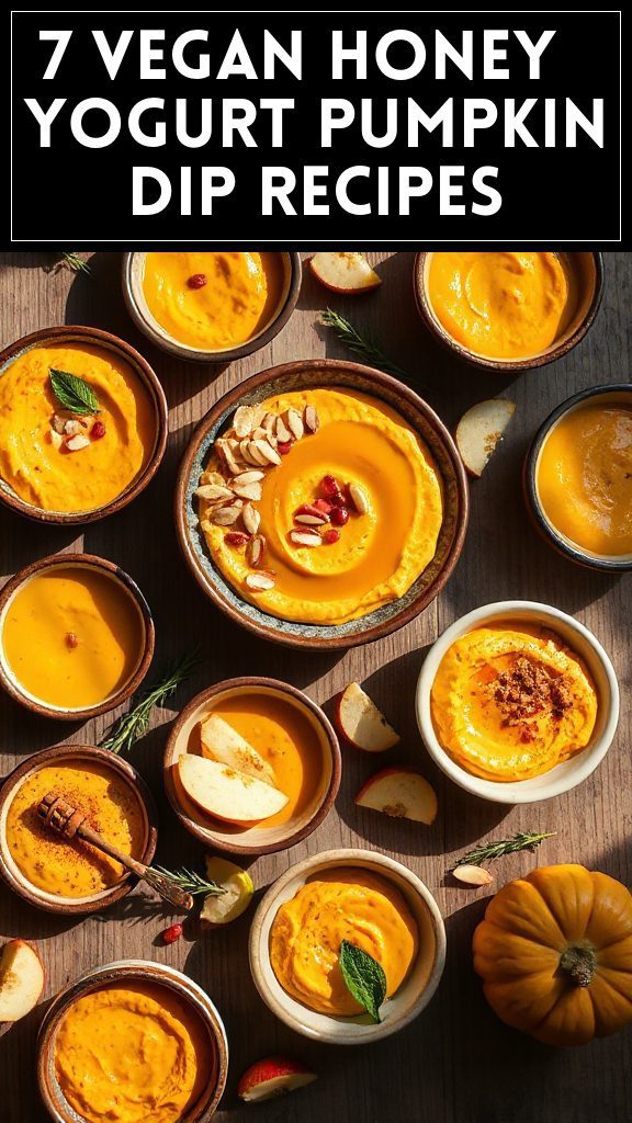 7 Vegan Honey & Yogurt Pumpkin Dip Recipes
