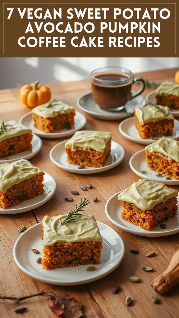 7 Vegan Sweet Potato & Avocado Pumpkin Coffee Cake Recipes